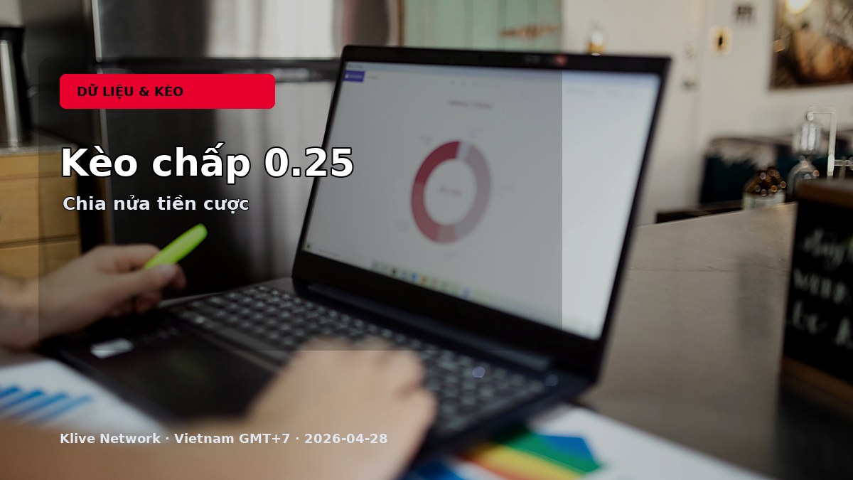 Kèo chấp 0.25 là gì - ví dụ cho người mới